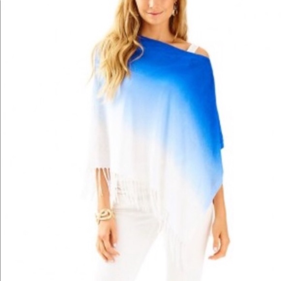 Lilly Pulitzer Accessories - Lilly Pulitzer Marin Sweater Wrap Blue Crush Ombre